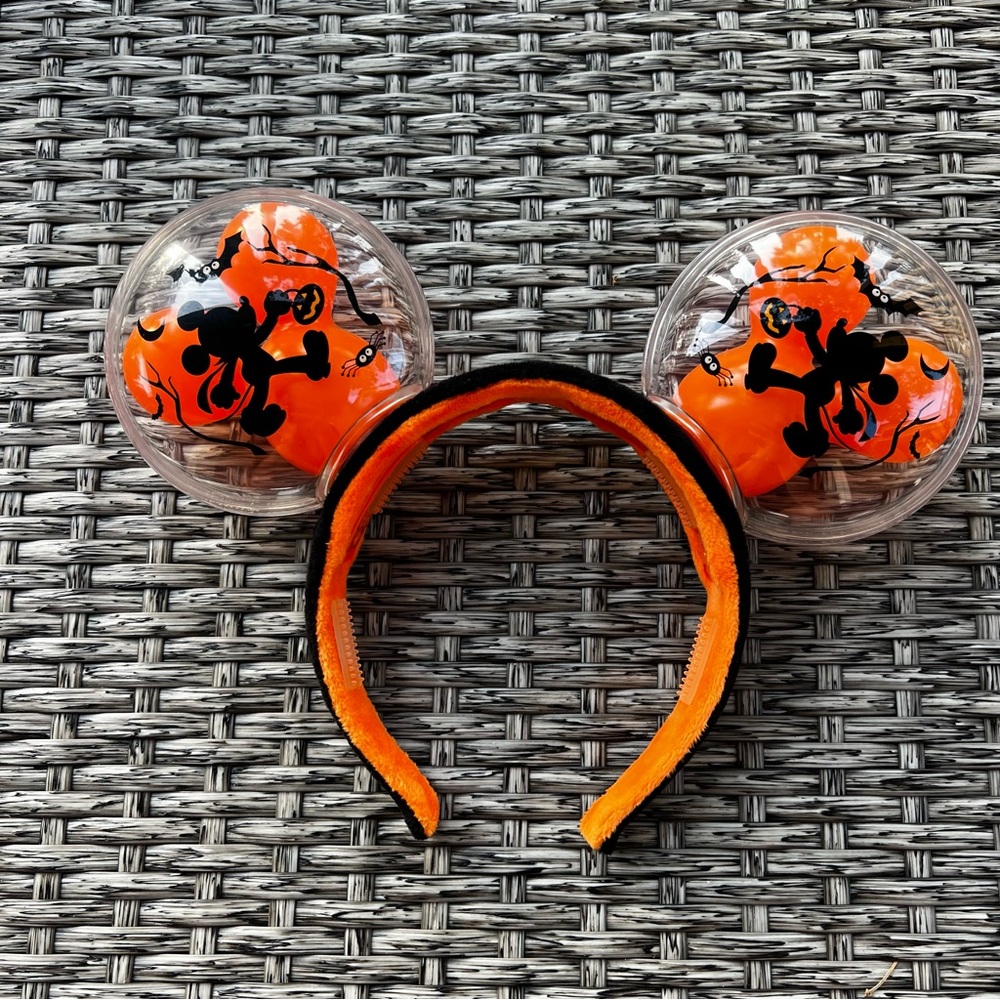 2021 Disney Parks Mickey Halloween Light Up Balloons Ear Headband